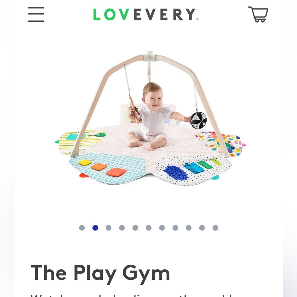 Lovevery Interactive Play Gym with Colorful Accessories